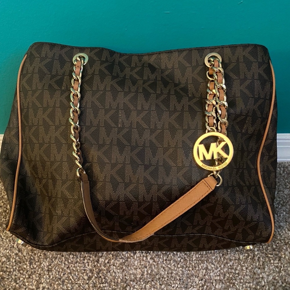 Brown logo Michael Kors Purse